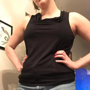 Anthropologie Black Blouse Size Medium